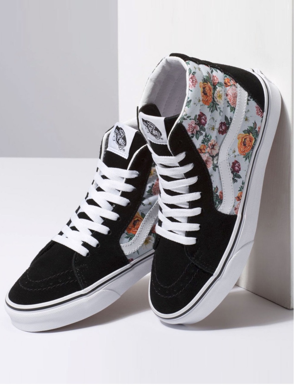 VANS Garden Floral Sk8-Hi True White Womens Shoes 9